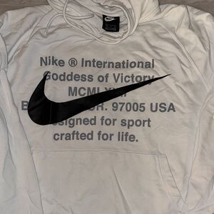 Nike white hoodie sweatshirt size xxl nice lightweight sweatshirt XXL
